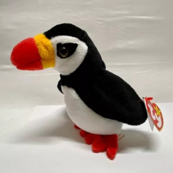 Ty Beanie Baby Puffer The Puffin Bird 1997 Retired Plush Rare Collectible MWMT - Picture 12 of 12